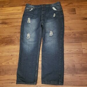 Vtg Y2k Enyce Sean Combs Distressed Jeans 44x32‎